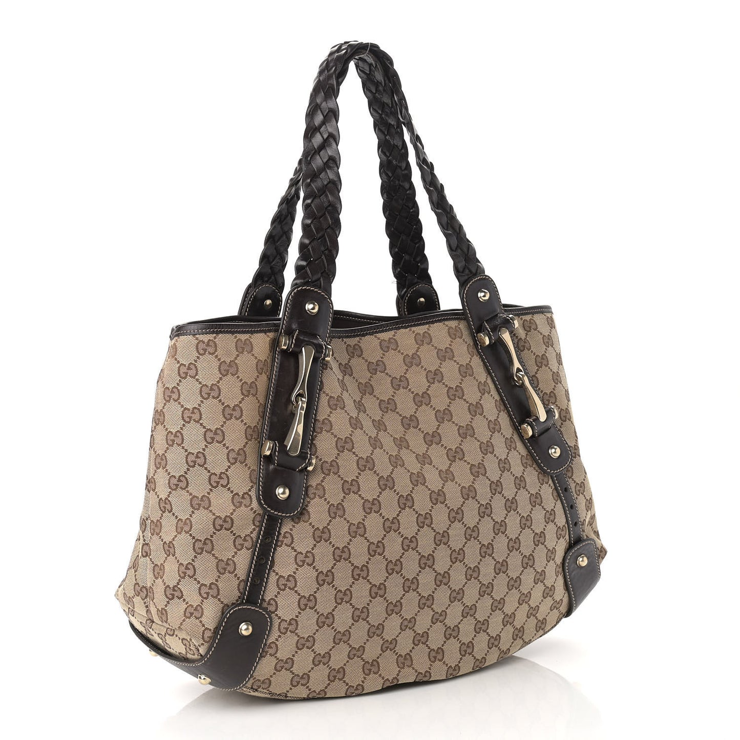 Monogram Medium Pelham Shoulder Bag Dark Brown