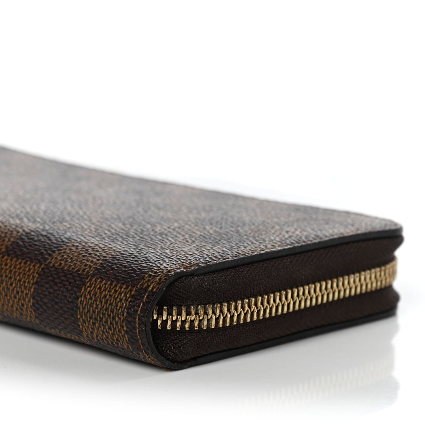 Damier Ebene Zippy Wallet Rose Ballerine