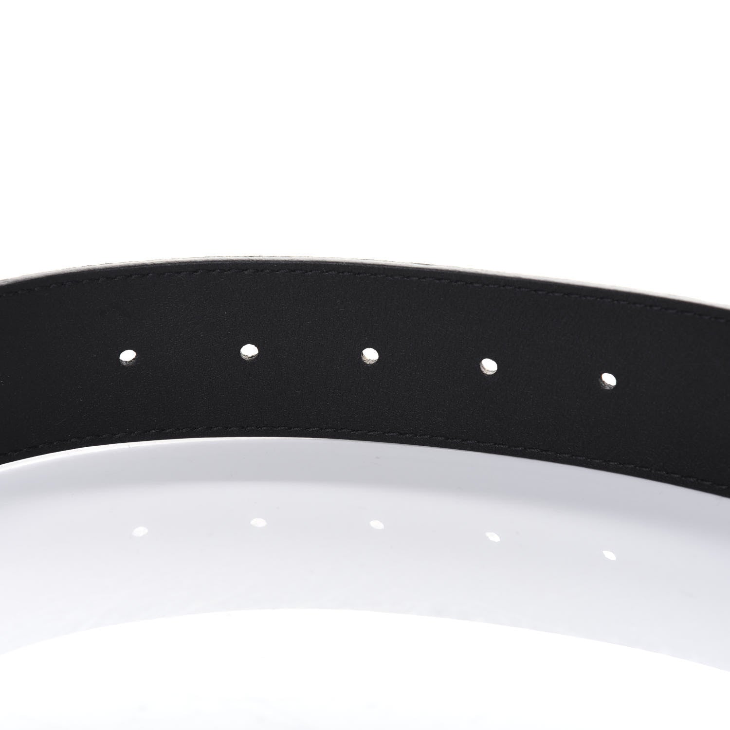 Gucci Textured Calfskin Double G 40mm Belt 80 32 Black 6 of 8
