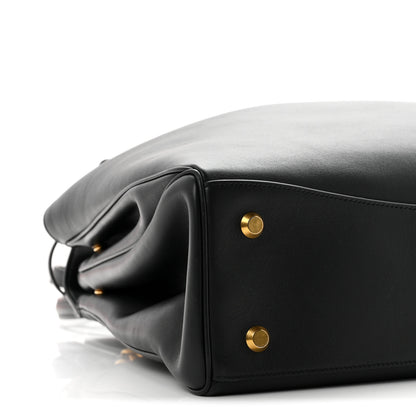 Balenciaga Smooth Calfskin Large Rodeo Top Handle Handbag Black 8 of 9