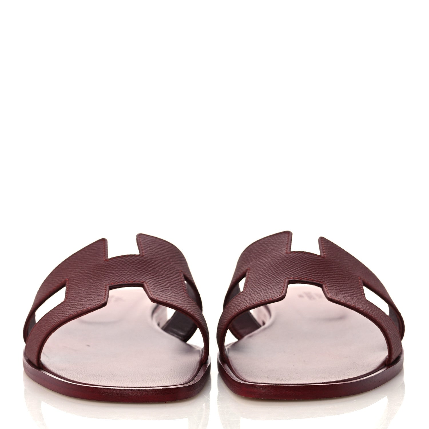Hermes Epsom Oran Sandals 41 Rouge H 2 of 9