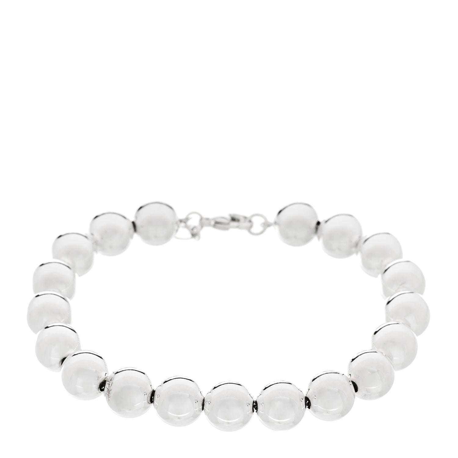 Tiffany Sterling Silver mm Hardwear Ball Bracelet 1 of 4