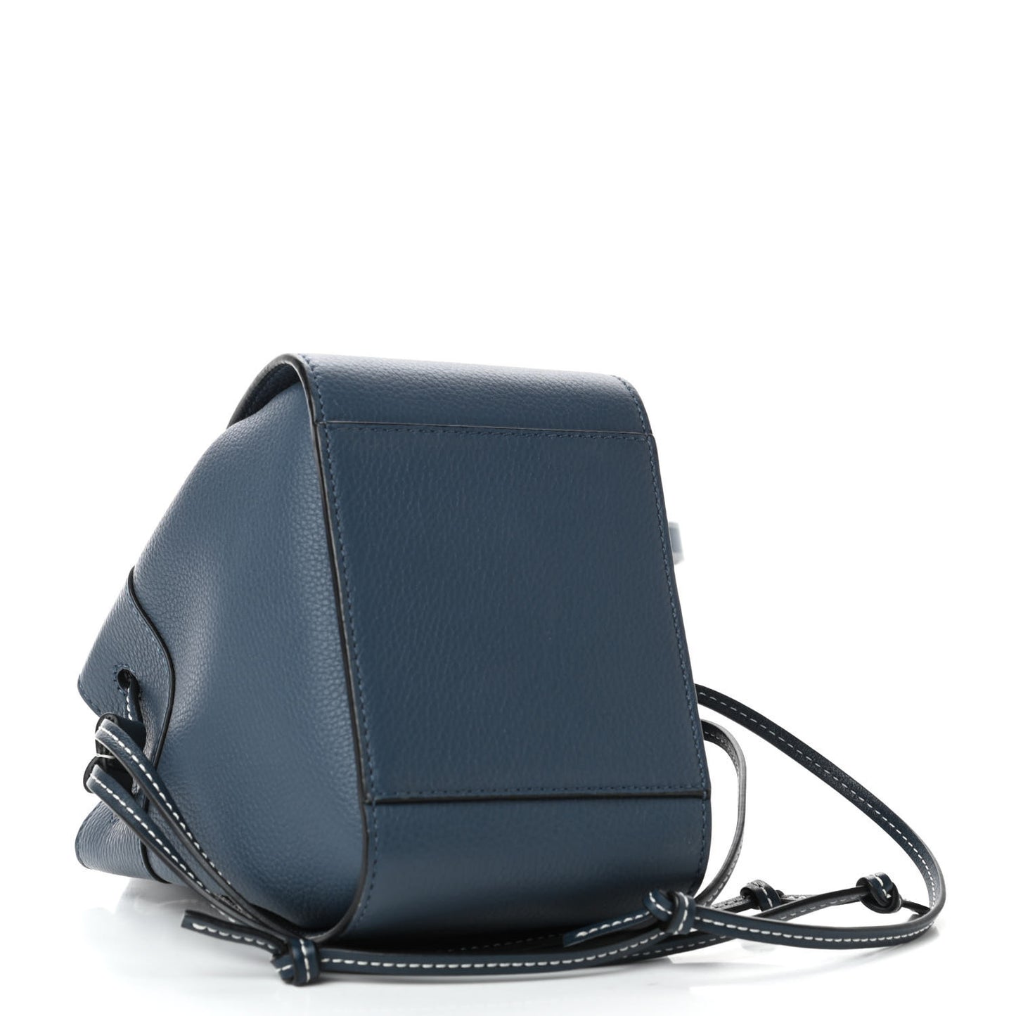 Calfskin Mini Hammock Shoulder Bag Steel Blue