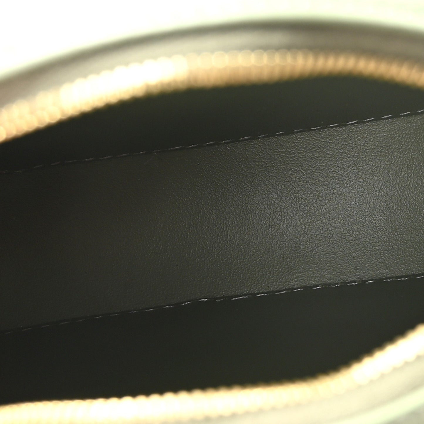 Smooth Calfskin Cuir Small Triomphe Oval Purse Crossbody Olive