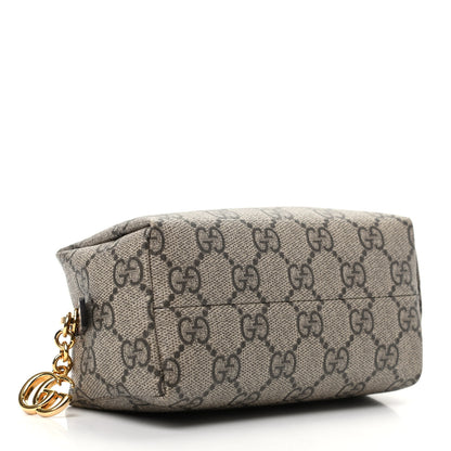 Gucci Soft GG Supreme Monogram Calfskin Small Ophidia Cosmetic Case Beige Ebony New Acero 4 of 10