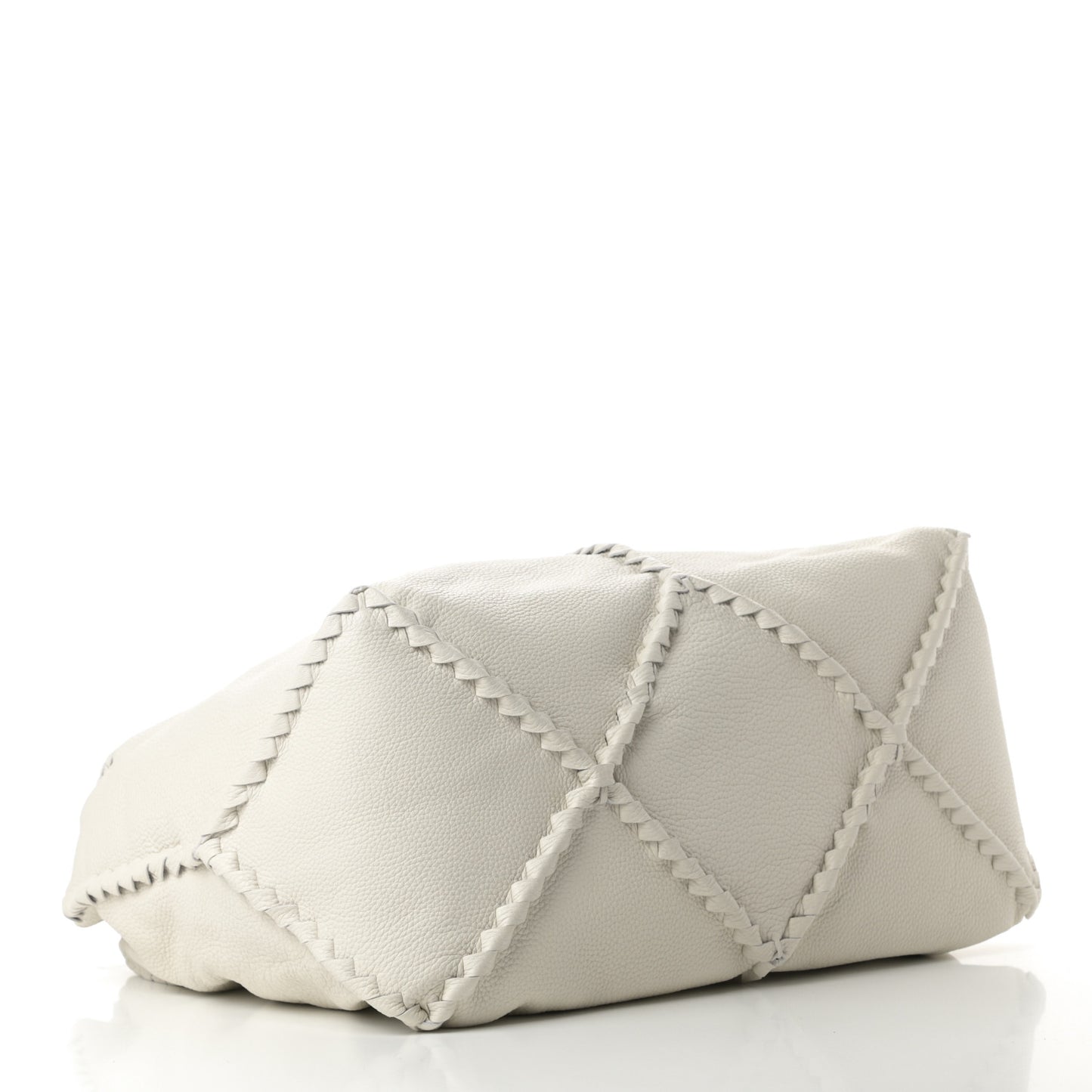 Washed Cervo Deerskin Large Hobo Mist