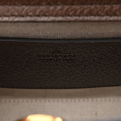 Gucci Monogram Jumbo GG Textured Dollar Calfskin Mini Diana Tote Bag Camel Ebony New Acero Pomegranate Red 5 of 12
