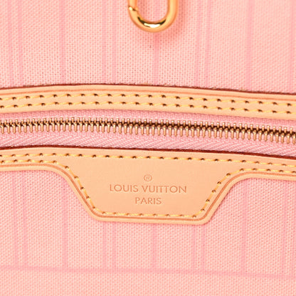 Louis Vuitton Damier Azur Neo Neverfull MM Rose Ballerine 7 of 9
