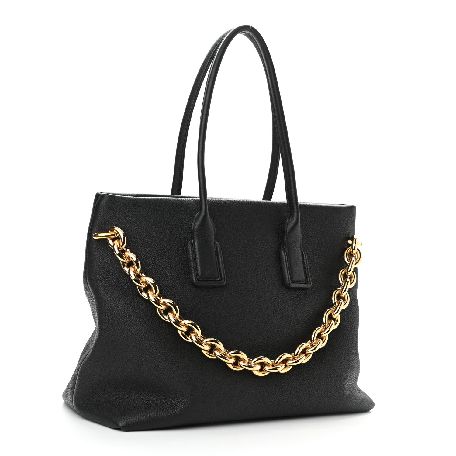 Bottega Veneta Grained Calfskin Saint Germain Tote Black 3 of 9