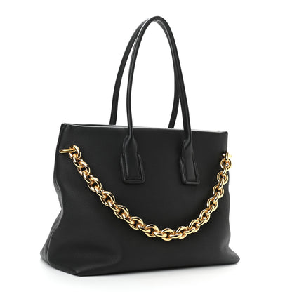 Bottega Veneta Grained Calfskin Saint Germain Tote Black 3 of 9