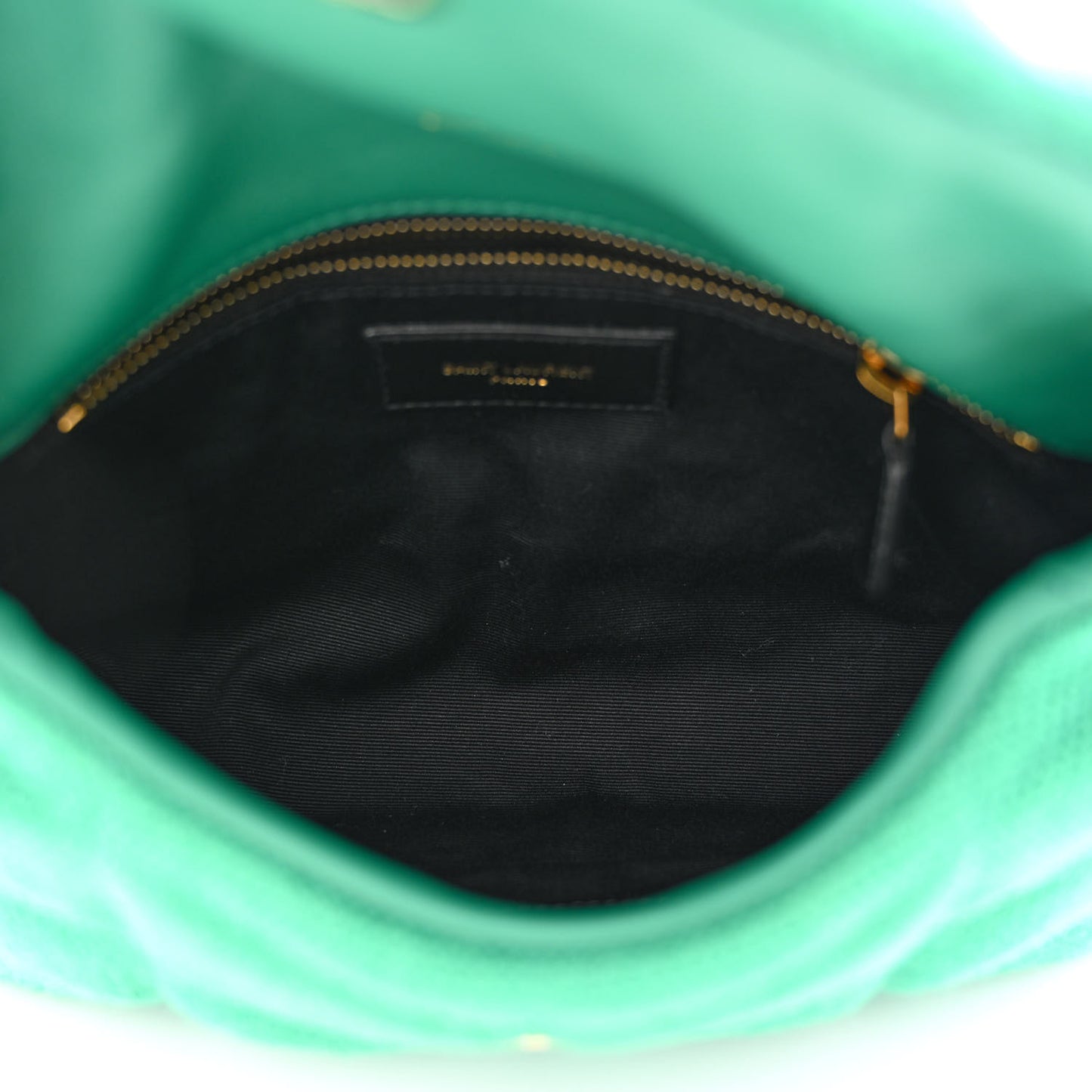 Canvas Quilted Toy Loulou Puffer Monogram Chain Satchel Basil