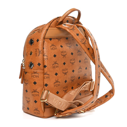 MCM Visetos Studded Small Stark M Backpack Cognac 2 of 10