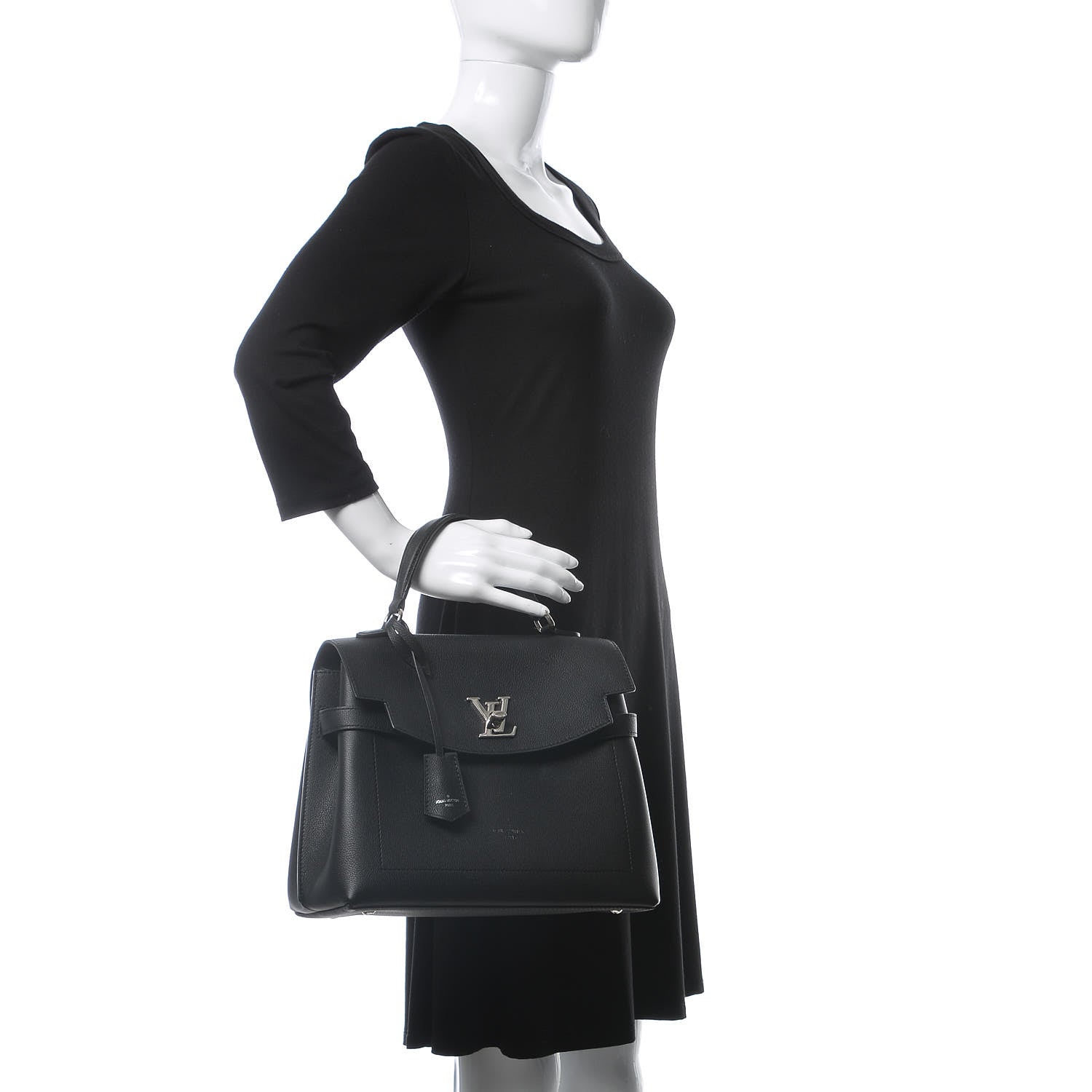 Louis Vuitton Soft Calfskin Lockme Ever Black 3 of 13