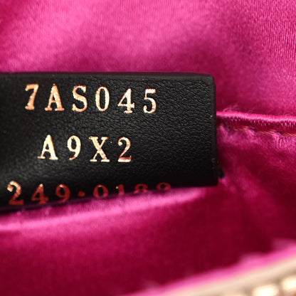 Fendi Sequin Paillettes Shiny Nappa Sex and the City Nano Maxi Buckle Baguette Charm Tortora 7 of 12