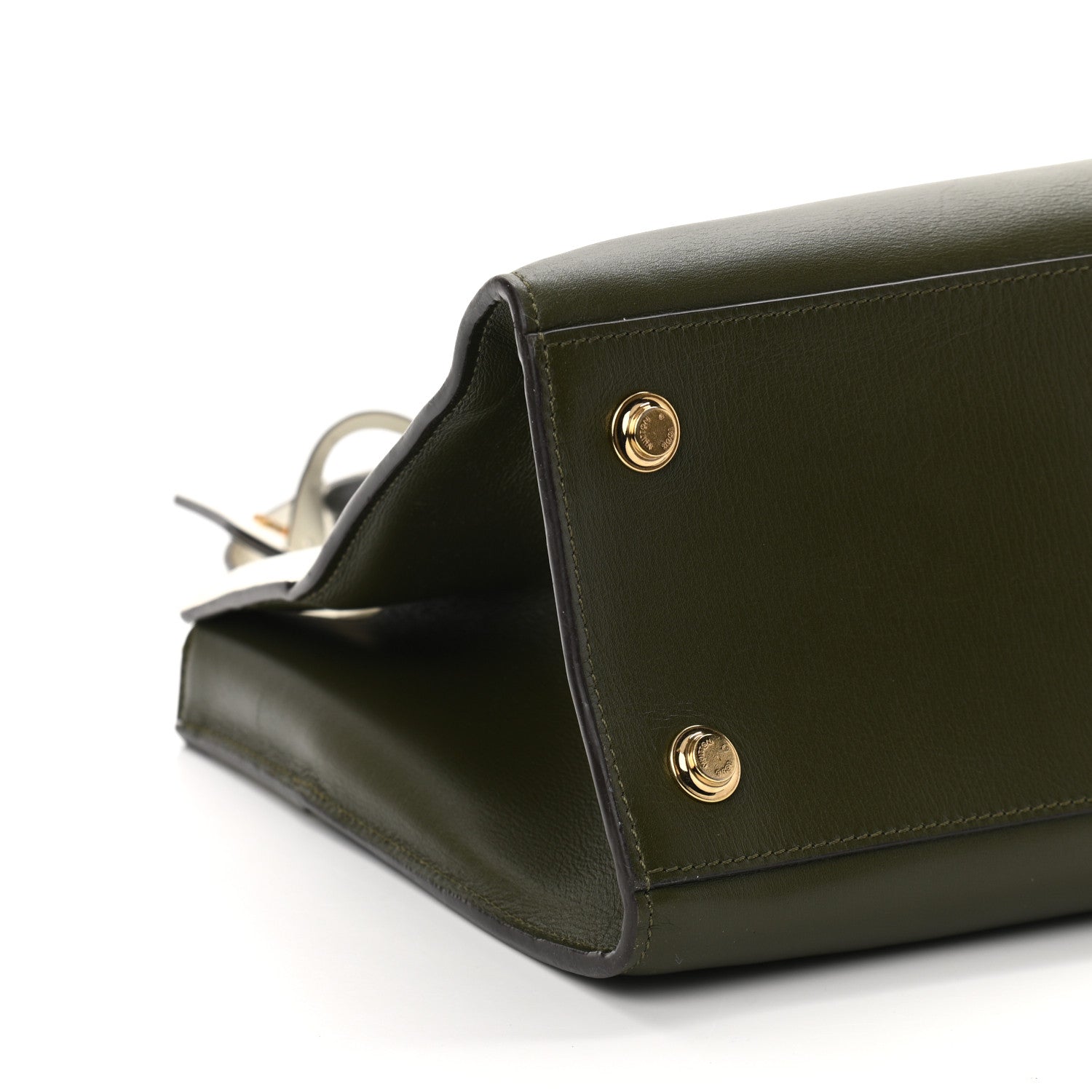 Louis Vuitton Taurillon City Steamer MM Kaki Creme Black 9 of 15