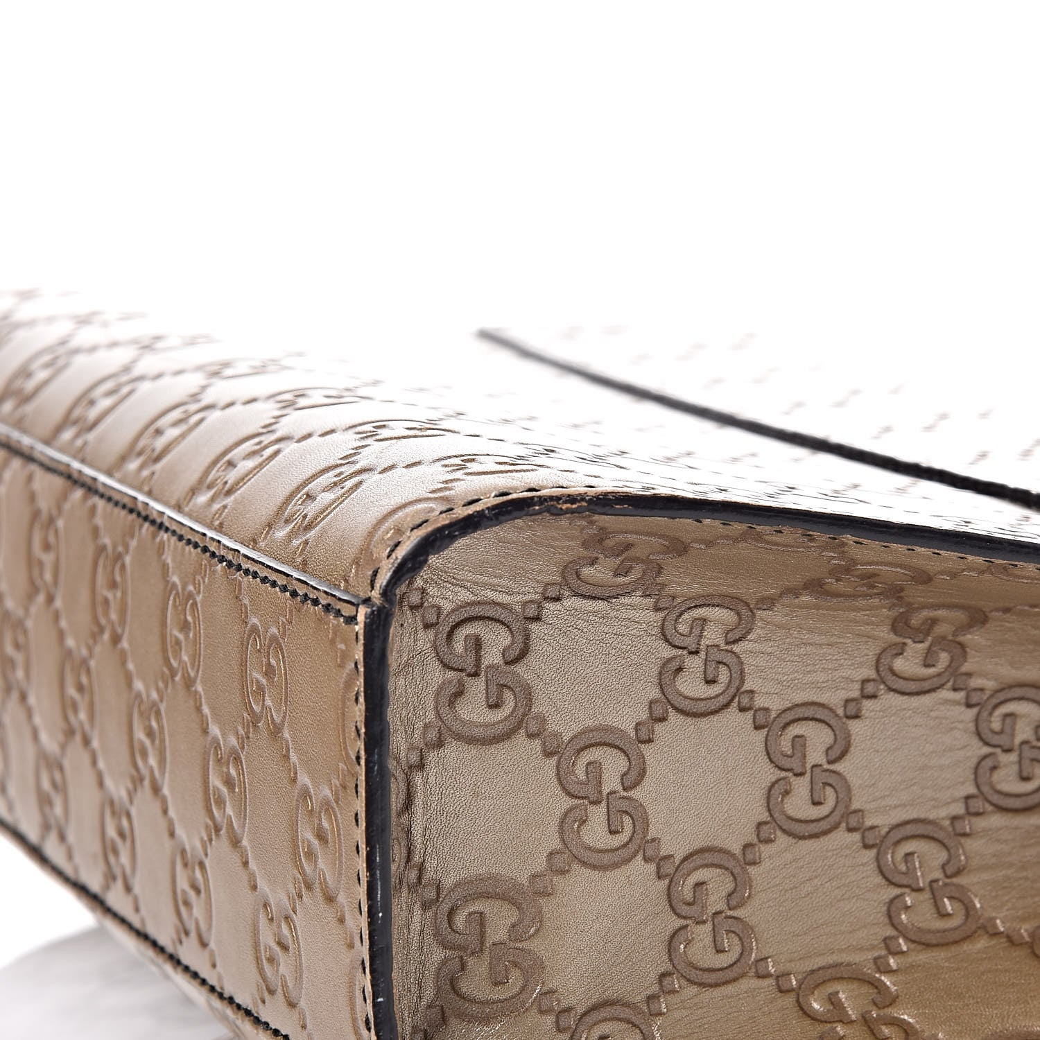 Gucci GG Shine Guccissima Medium Emily Chain Shoulder Bag Gold 13 of 17