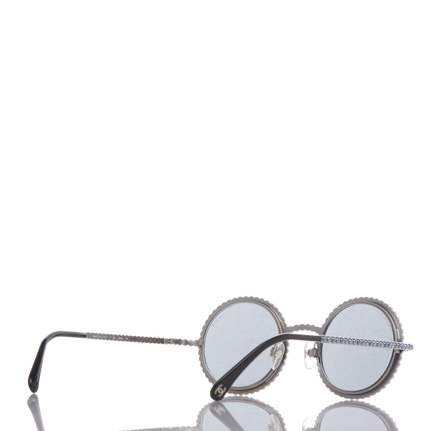 Pearl Round Sunglasses 71138 Grey