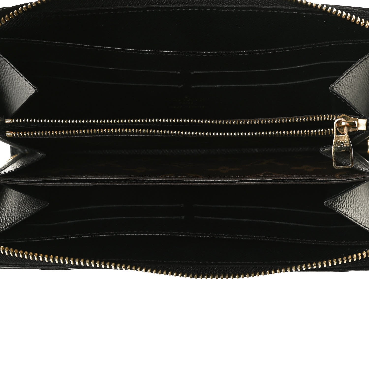 Louis Vuitton Monogram Zippy Retiro Wallet Black 4 of 11