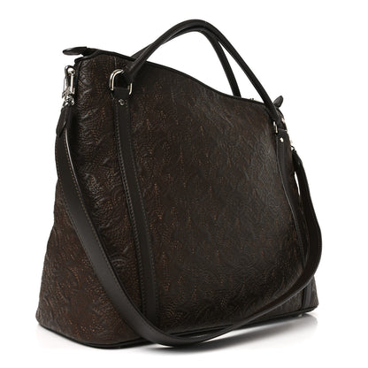 Louis Vuitton Monogram Lambskin Antheia Ixia MM Olive 3 of 9