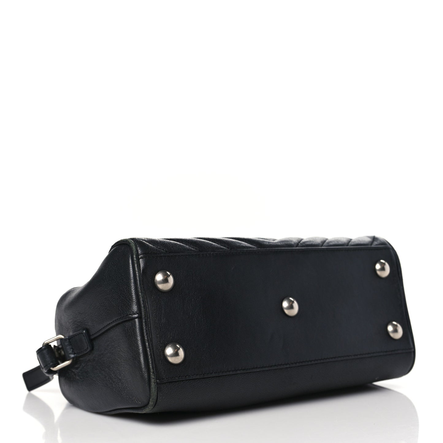 Sheepskin Matelasse Chevron Baby Duffle Black
