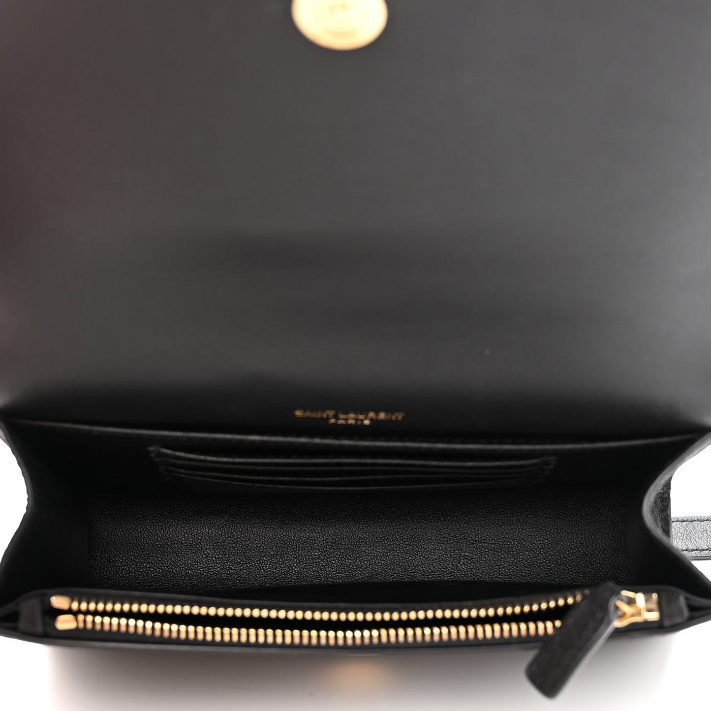 Suede Crocodile Embossed Monogram Kate Belt Bag Black