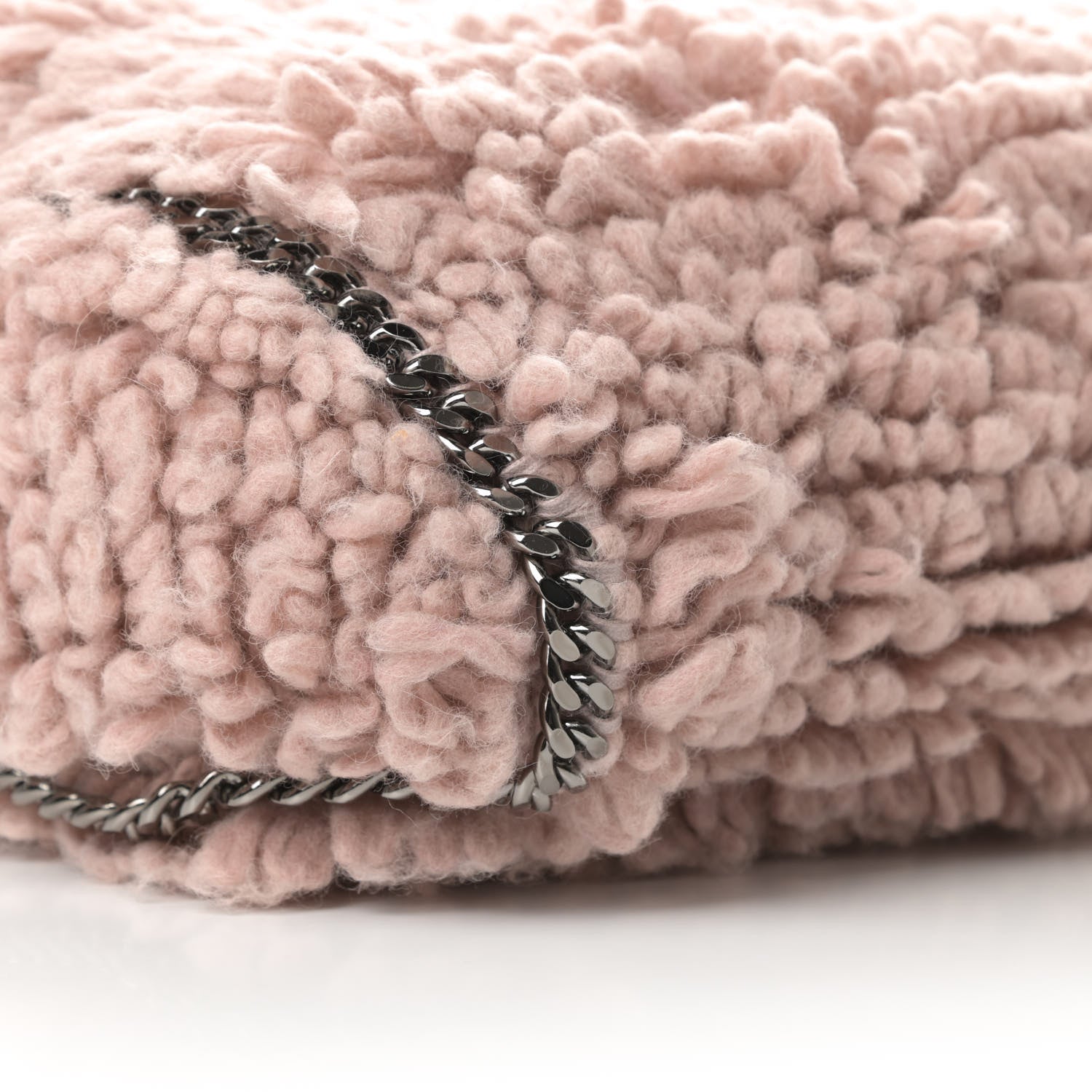 Stella McCartney Wool Fur Small Falabella Tote Pink 9 of 11
