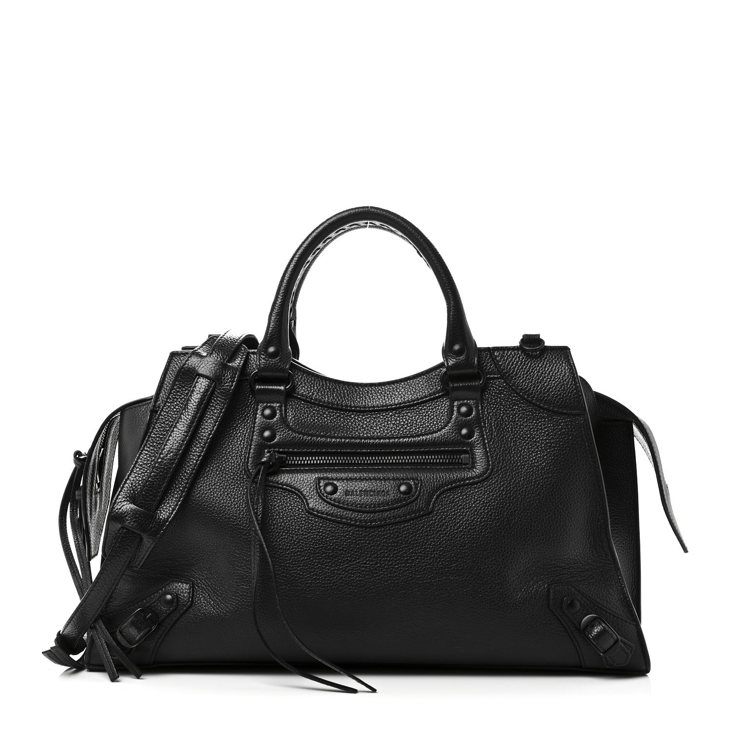 Balenciaga Grained Calfskin Neo Classic Black Hardware S City Black 1 of 10