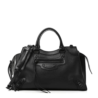 Balenciaga Grained Calfskin Neo Classic Black Hardware S City Black 1 of 10