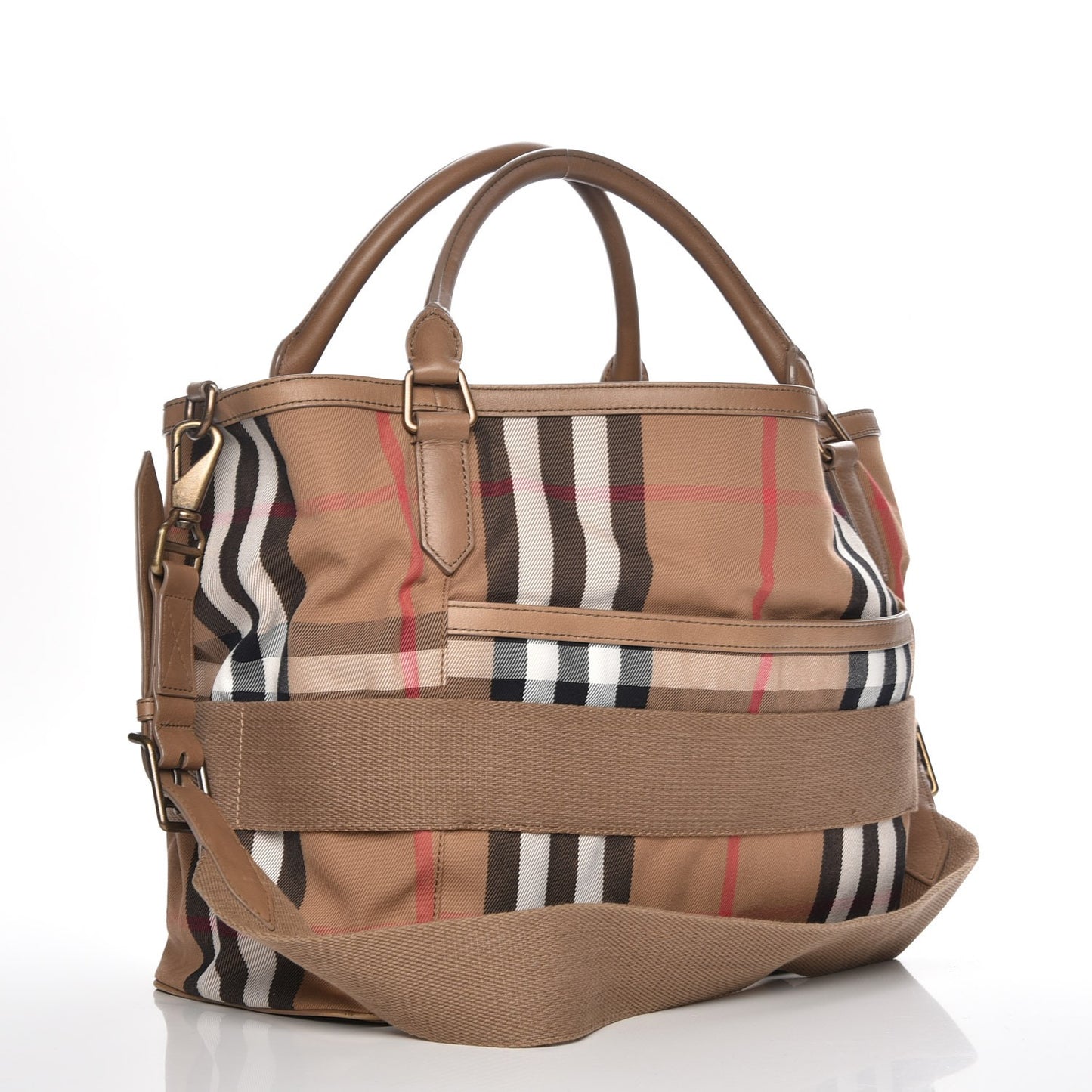 House Check Aurelia Diaper Bag Dark Tan