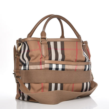 Burberry House Check Aurelia Diaper Bag Dark Tan 4 of 15