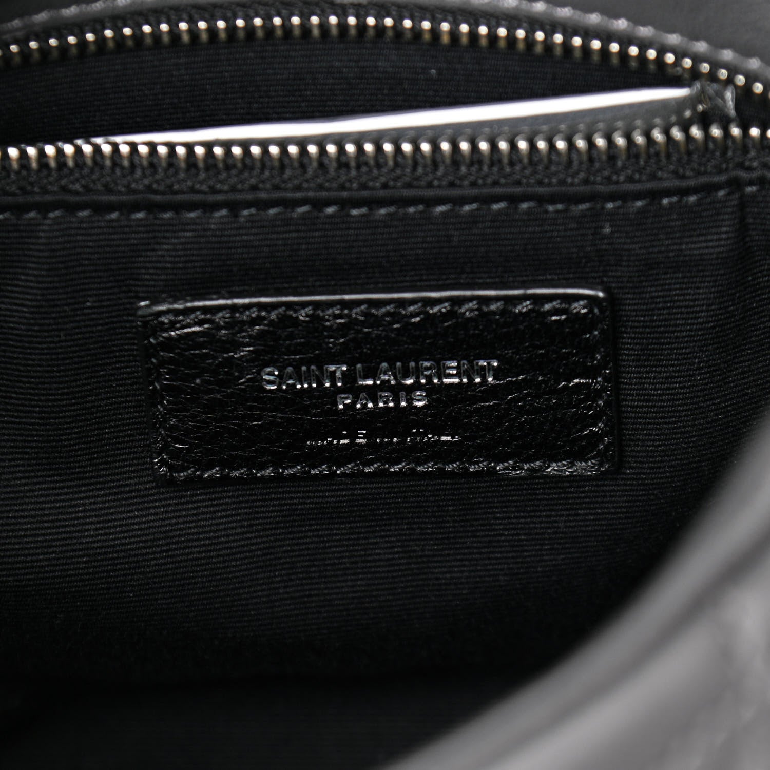 Saint Laurent Lambskin Quilted Toy Loulou Puffer Monogram Chain Satchel Storm 6 of 10