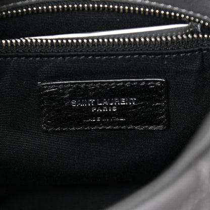 Saint Laurent Lambskin Quilted Toy Loulou Puffer Monogram Chain Satchel Storm 6 of 10