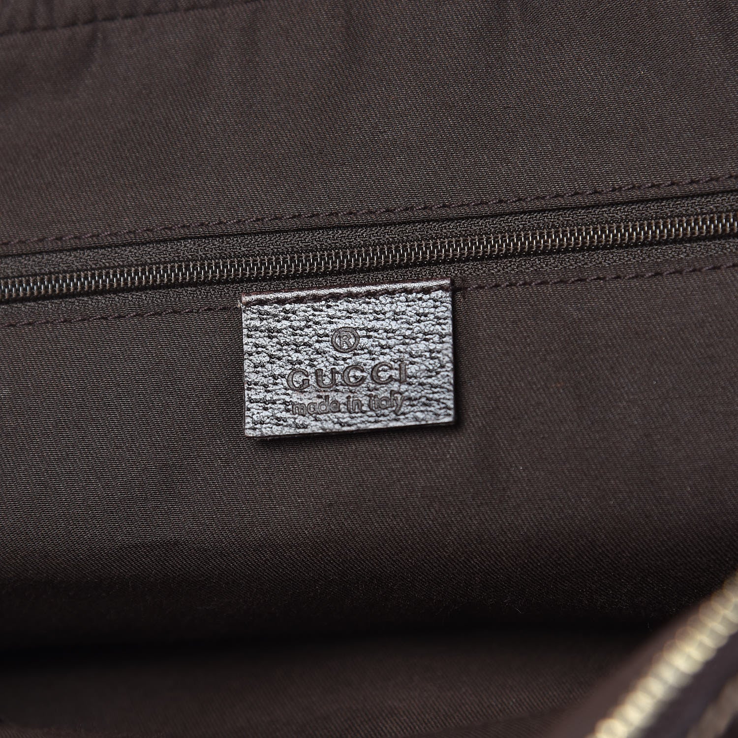 Gucci Monogram Small Princy Satchel Dark Brown 6 of 15