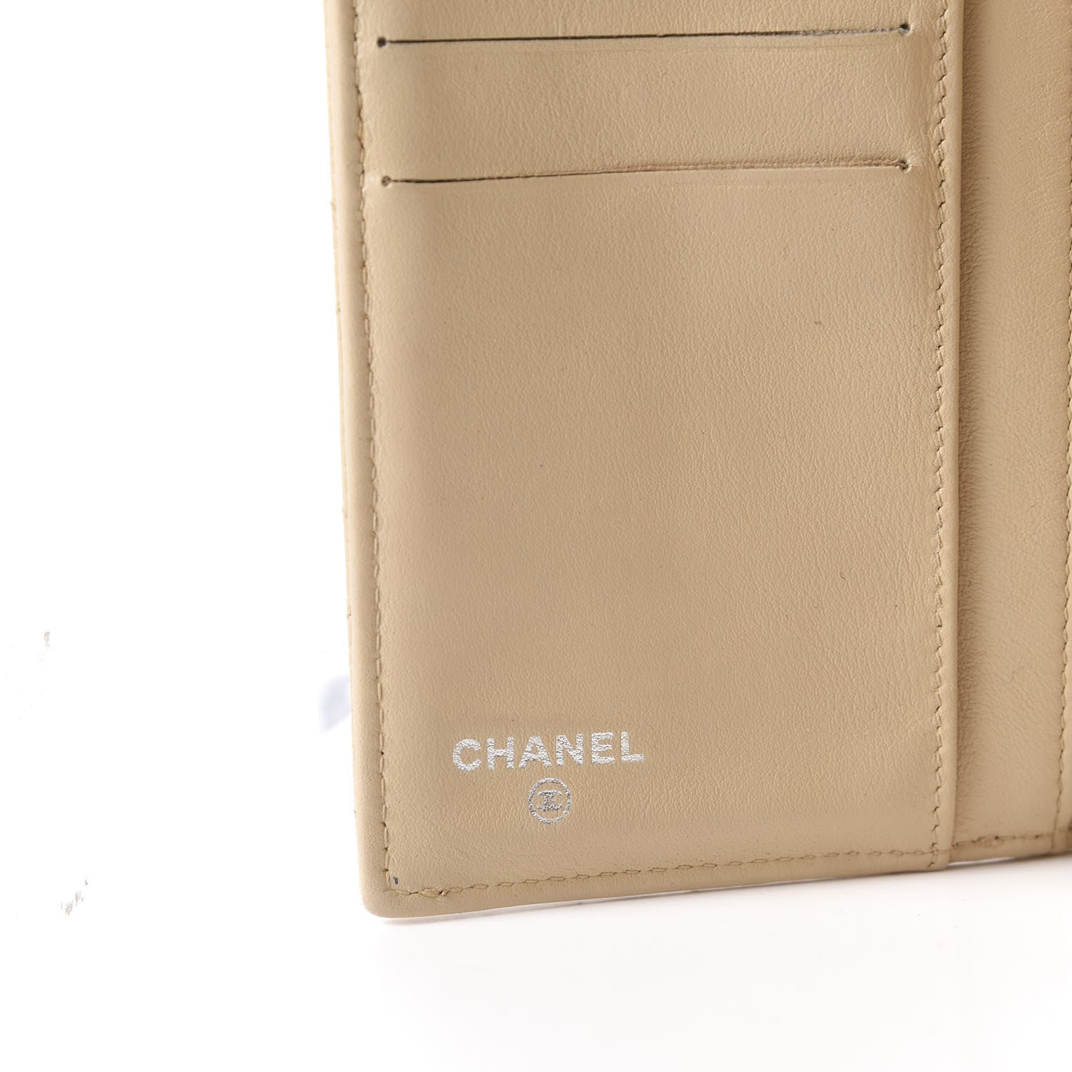 Chanel Caviar Quilted Large Flap Wallet Beige 9 of 12
