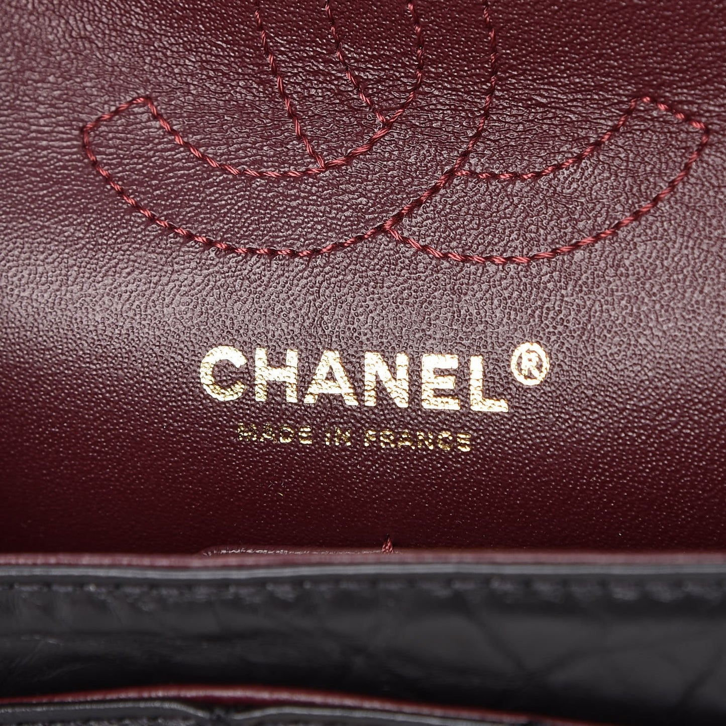 Aged Calfskin Lucky Charms 2.55 Reissue 224 Flap Black