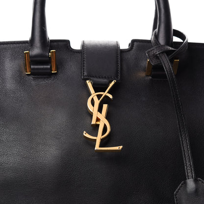 Saint Laurent Smooth Calfskin Small Monogram Cabas Black 15 of 15