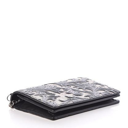 Gucci GG Supreme Monogram Arabesque Chain Wallet Black 4 of 6
