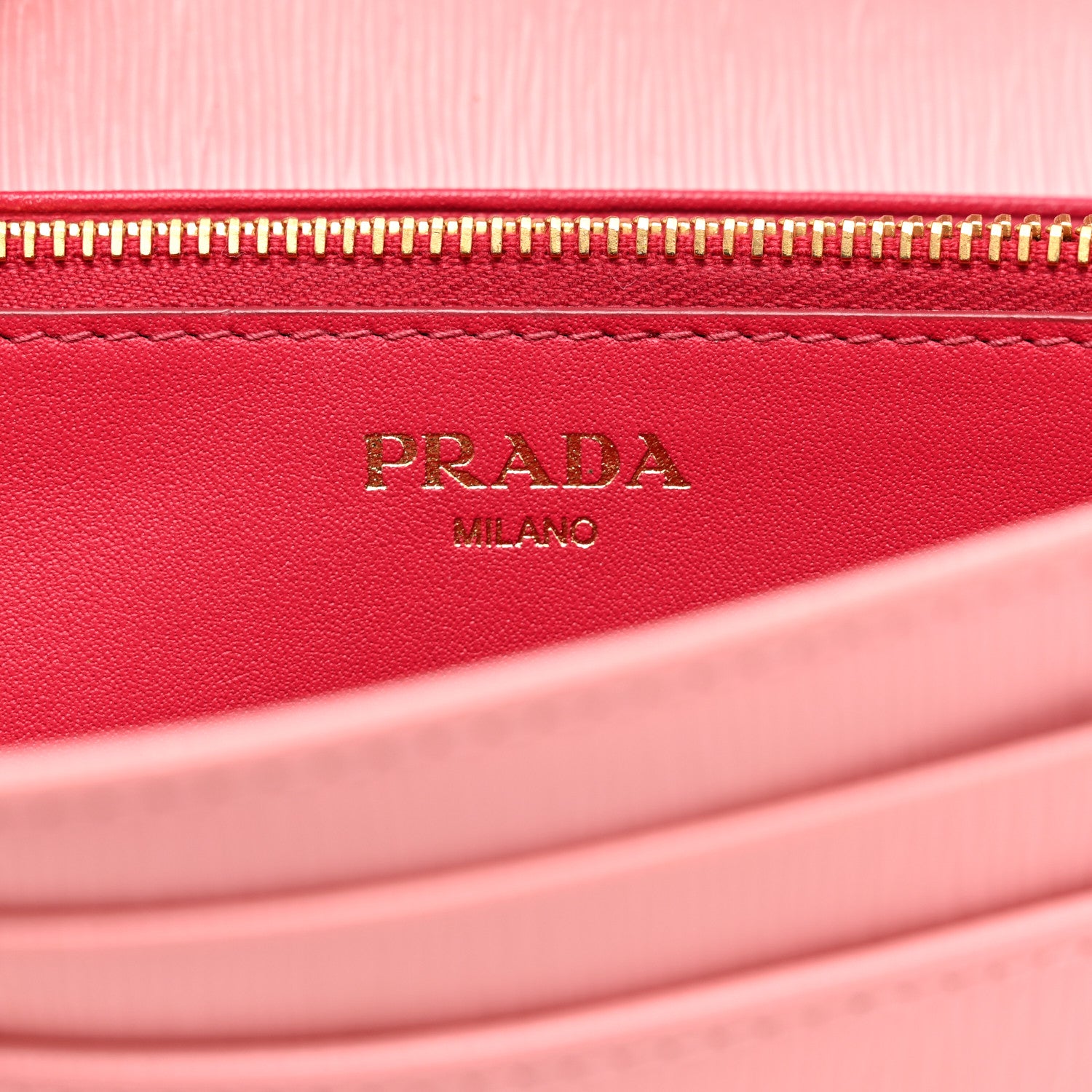 Prada Saffiano Continental Flap Wallet Geranio 7 of 9