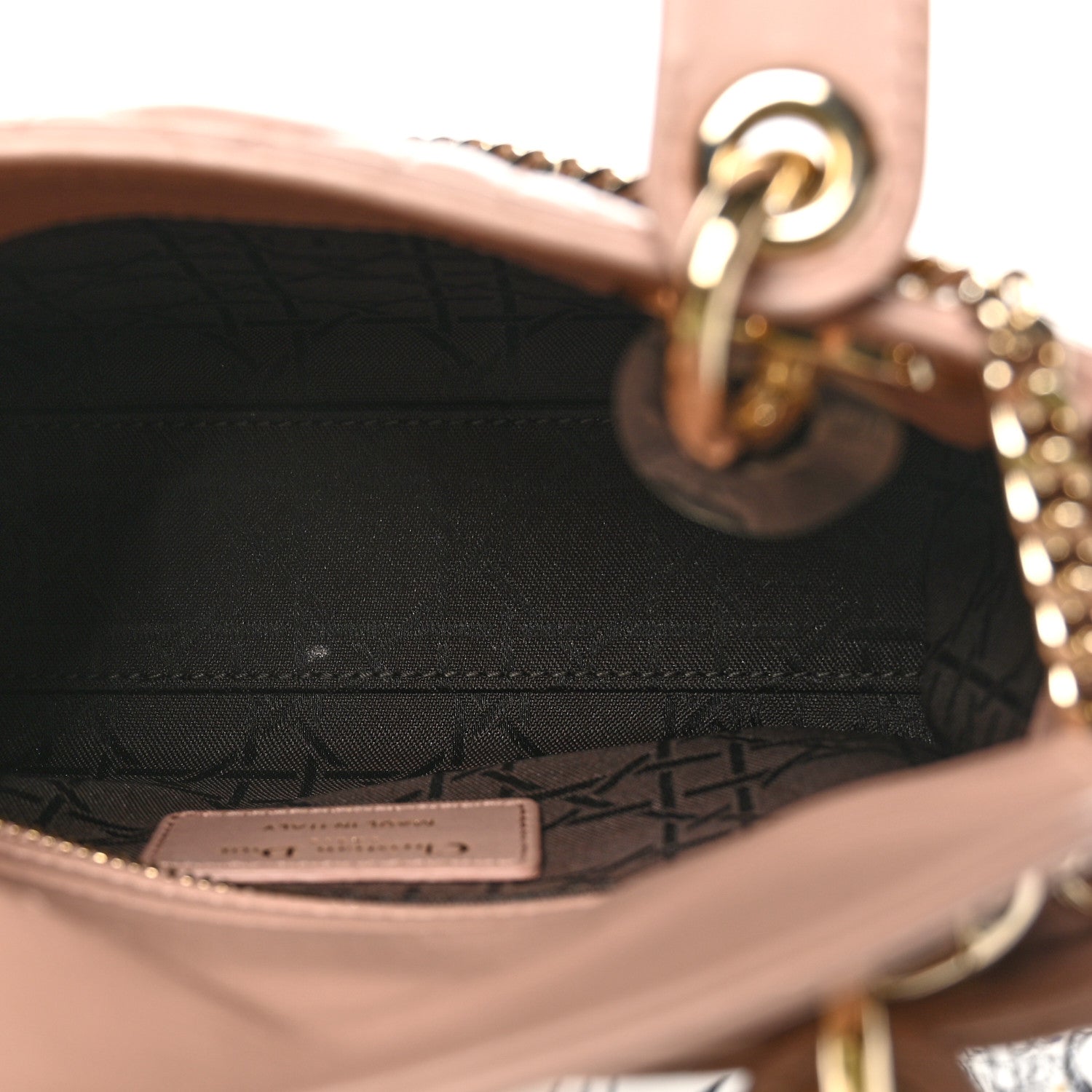 Christian Dior Lambskin Cannage Mini Lady Dior Blush 5 of 11