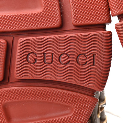 Gucci X SEGA Mesh Canvas Calfskin Womens Flashtrek Sneakers 36.5 Military Oatmeal Carmine Rose Ardesia 6 of 7