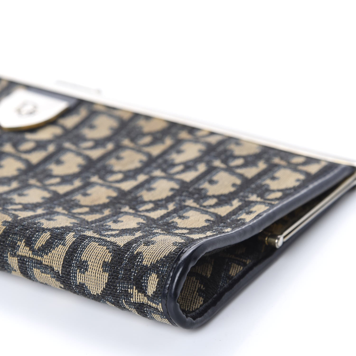 Christian Dior Monogram Clutch Blue 7 of 10