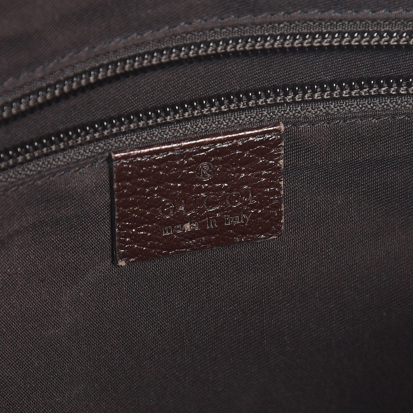 Monogram Web Medium Half Moon Hobo Dark Brown