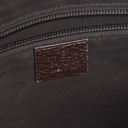 Gucci Monogram Web Medium Half Moon Hobo Dark Brown 6 of 7