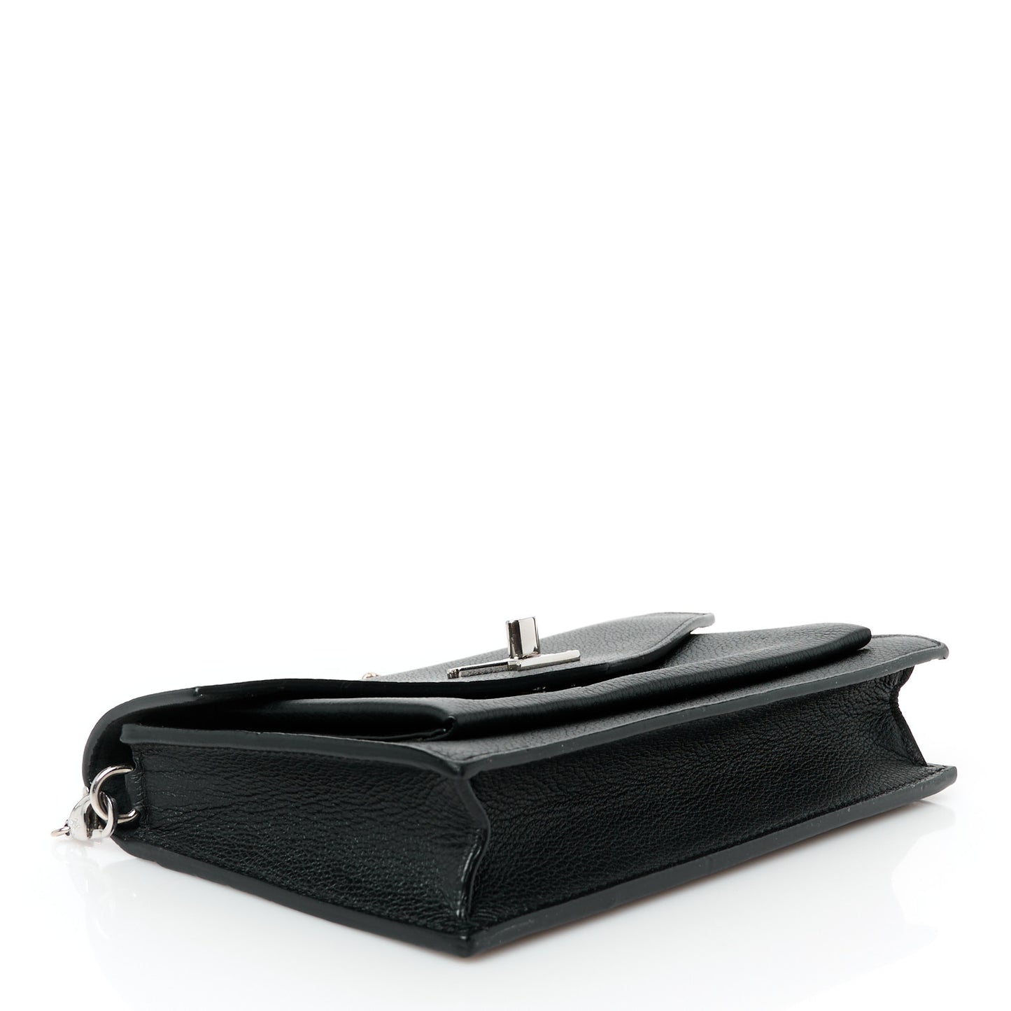 Soft Calfskin My Lockme Chain Pochette Black
