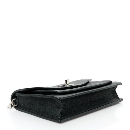 Louis Vuitton Soft Calfskin My Lockme Chain Pochette Black 4 of 9