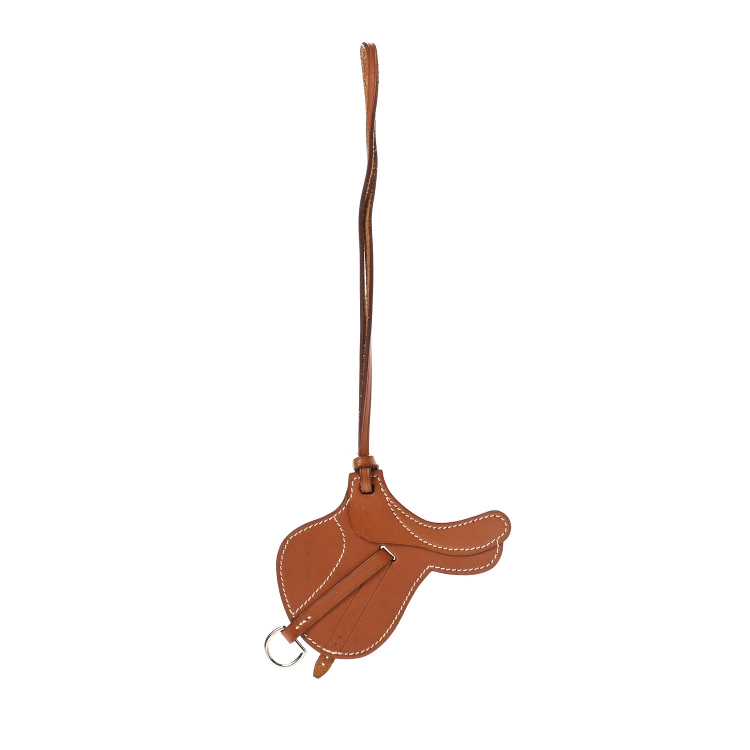 Hermes Natural Barenia Paddock Selle Horse Saddle Bag Charm 1 of 3