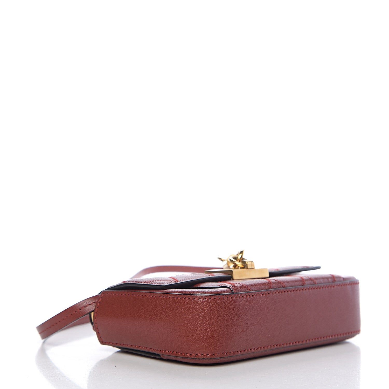Givenchy Goatskin Quilted GV3 Mini Pocket Convertible Bag Brown 3 of 9