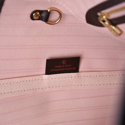 Louis Vuitton Damier Ebene Neo Neverfull MM Rose Ballerine 8 of 12