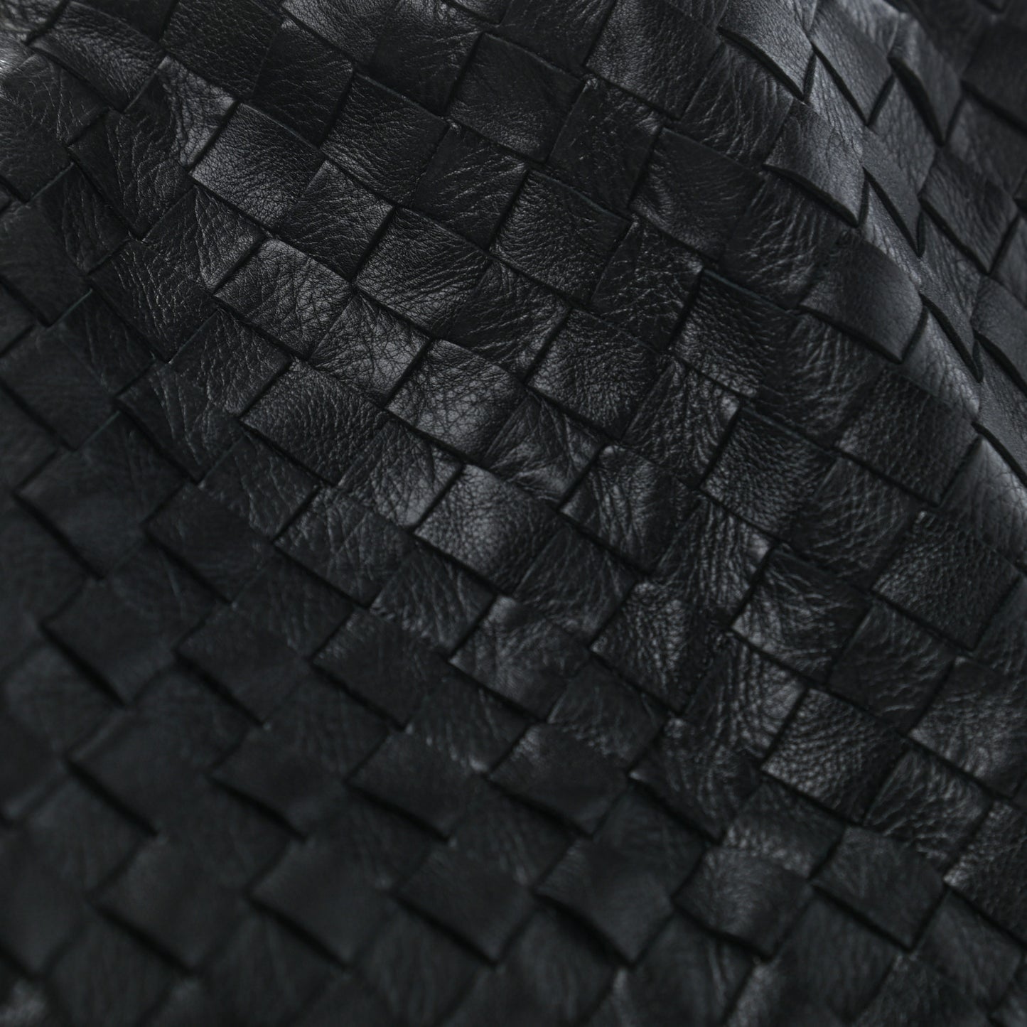 Nappa Maxi Intreccio The Pouch Oversized Clutch Black