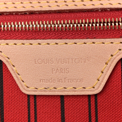 Louis Vuitton Monogram Inside Out Neverfull Bandouliere MM Sari Red 6 of 11